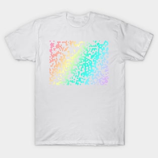 Pastel Pride Flag Mosaic Graphic Design T-Shirt